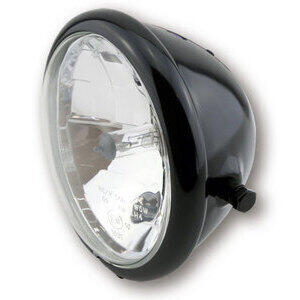 Faro anteriore 5.3/4'' Bates alogeno nero lucido