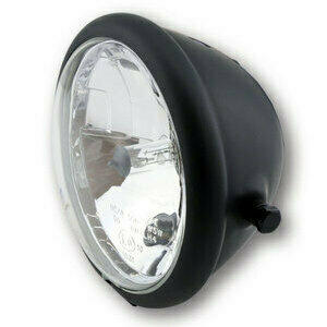Faro anteriore 5.3/4'' Bates alogeno nero opaco