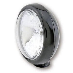 Faro supplementare alogeno 4.5\'\' nero lucido lente liscia