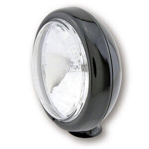 Faro supplementare alogeno 4.5'' nero lucido lente liscia
