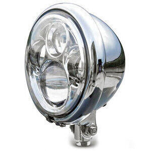 Full led headlight 5.3/4\'\' Bates Style low mounting chrome