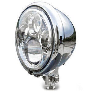 Faro anteriore 5.3/4'' Bates full led attacco basso cromo