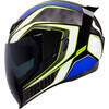 Casco moto integrale Icon Airflite Raceflite nero/bianco/blu - Foto 2