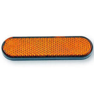 Reflector trasero 100x28mm autoadhesivo naranja