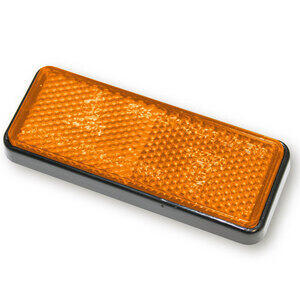 Catarifrangente posteriore 91x36mm autoadesivo arancione