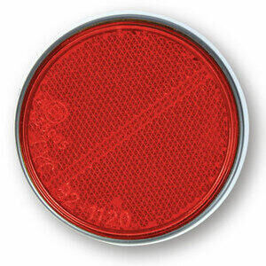 Catarifrangente laterale 60mm autoadesivo rosso