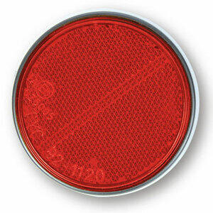 Catarifrangente laterale 60mm autoadesivo rosso