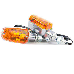 Coppia frecce alogene K&S Oval cromo