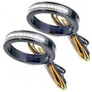 Coppia frecce led alla forcella 43mm nero