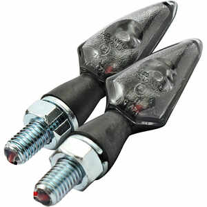 Coppia frecce led Highsider Stream nero opaco fumè