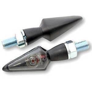Coppia frecce led Highsider Stream nero opaco fumè