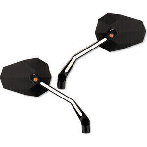 Specchietto retrovisore Highsider Stealth X-4 nero combo coppia
