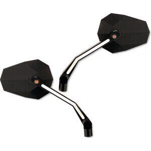 Specchietto retrovisore Highsider Stealth X-4 nero combo coppia