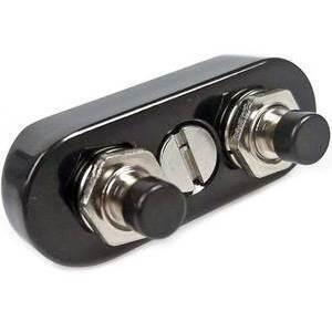 Pulsantiera 22mm da avvitare Classic nero