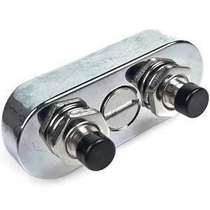 Pulsantiera 22mm da avvitare Classic cromo