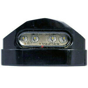 Luce targa led Hydro nero