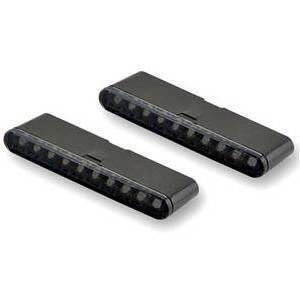 Coppia frecce led sequenziali Highsider Stripe nero opaco fumè