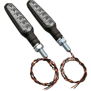 Clignotants à led feu de séquence Daytona D-Light Stellar 2 noir mat paire