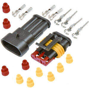 Connettore AMP 3 vie impermeabile kit completo