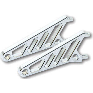 Coppia supporti portafaro Highsider Street lungo cromo