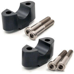 Coppia spessori rialzo riser manubrio 1\'\' LSL 25mm nero