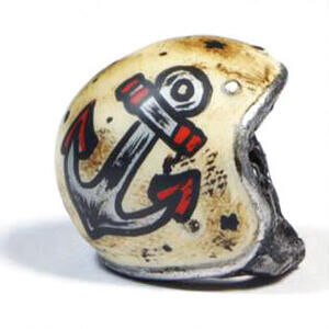 Ciondolo portachiavi casco Old School