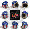 Ciondolo portachiavi casco Bandiera Americana metal flake - Foto 5