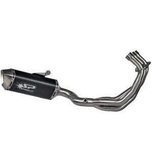 Impianto di scarico per Yamaha XSR 900 Spark Force Full 2 in 1 dark carbon