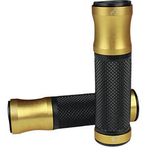 Coppia manopole Sport forate 1'' oro