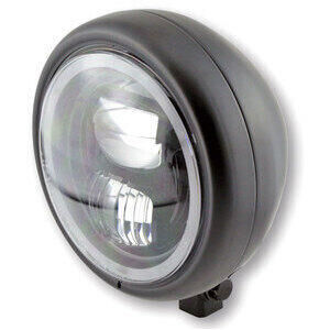 Faro anteriore 5.3/4\'\' Highsider Pecos Type7 full led attacco basso nero opaco