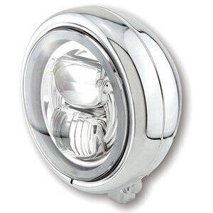 Faro anteriore 5.3/4'' Highsider Pecos Type7 full led attacco basso cromo