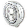 Faro anteriore 5.3/4'' Highsider Pecos Type7 full led attacco basso cromo