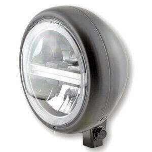 Faro anteriore 5.3/4\'\' Highsider Pecos Type6 full led attacco basso nero opaco
