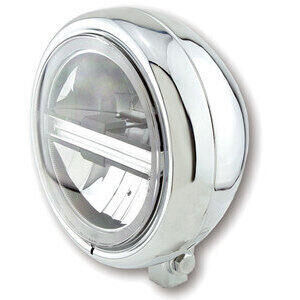 Faro anteriore 5.3/4\'\' Highsider Pecos Type6 full led attacco basso cromo