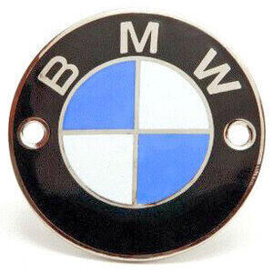 Emblème de réservoir de carburant BMW R Boxer 2V 70mm émaillé fixation par vis