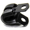 P-clip 6mm alluminio nero