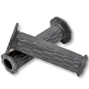Coppia manopole Daytona D-Ami 22mm forate grigio