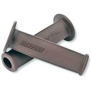 Coppia manopole Daytona D-Delta forate 22mm marrone