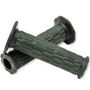 Coppia manopole Daytona D-Ami forate 22mm verde