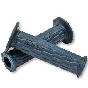 Coppia manopole Daytona D-Ami forate 22mm blu