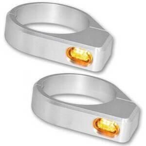 Coppia frecce led alla forcella 47-49mm Micro grigio