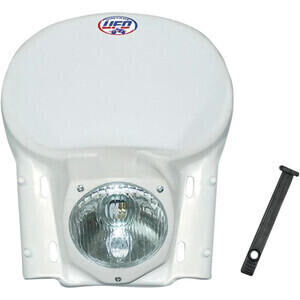 Motorcycle headlight fairing Ufo Vintage complete white