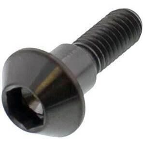 Brake disc rotor fixing bolt M6x1 20mm stainless black