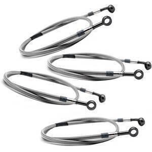 Kit tubi freno aeronautici per Moto Guzzi V 65 SP TRW-Lucas anteriore