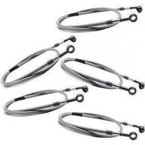 Kit tubi freno aeronautici per Moto Guzzi 1000 Le Mans V -'91 TRW-Lucas anteriore