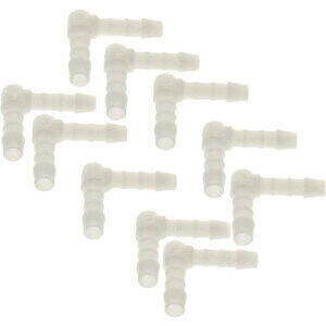 Joint de tuyau de carburant 6mm plastique 90° set 10pc