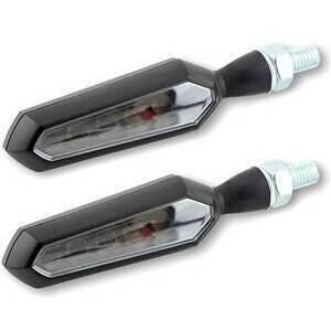 Led winkers sequence light Sora black matt mirror pair