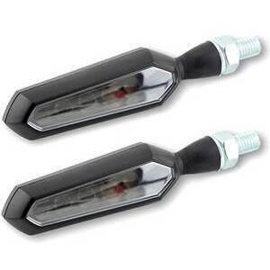 Coppia frecce led sequenziali Sora nero opaco specchio