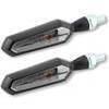 Led winkers sequence light Sora black matt mirror pair