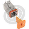 Connettore Deutsch 6 vie maschio grigio - Foto 3